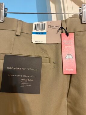 Dockers Premium Men’s Cotton Khaki Pants - Tan